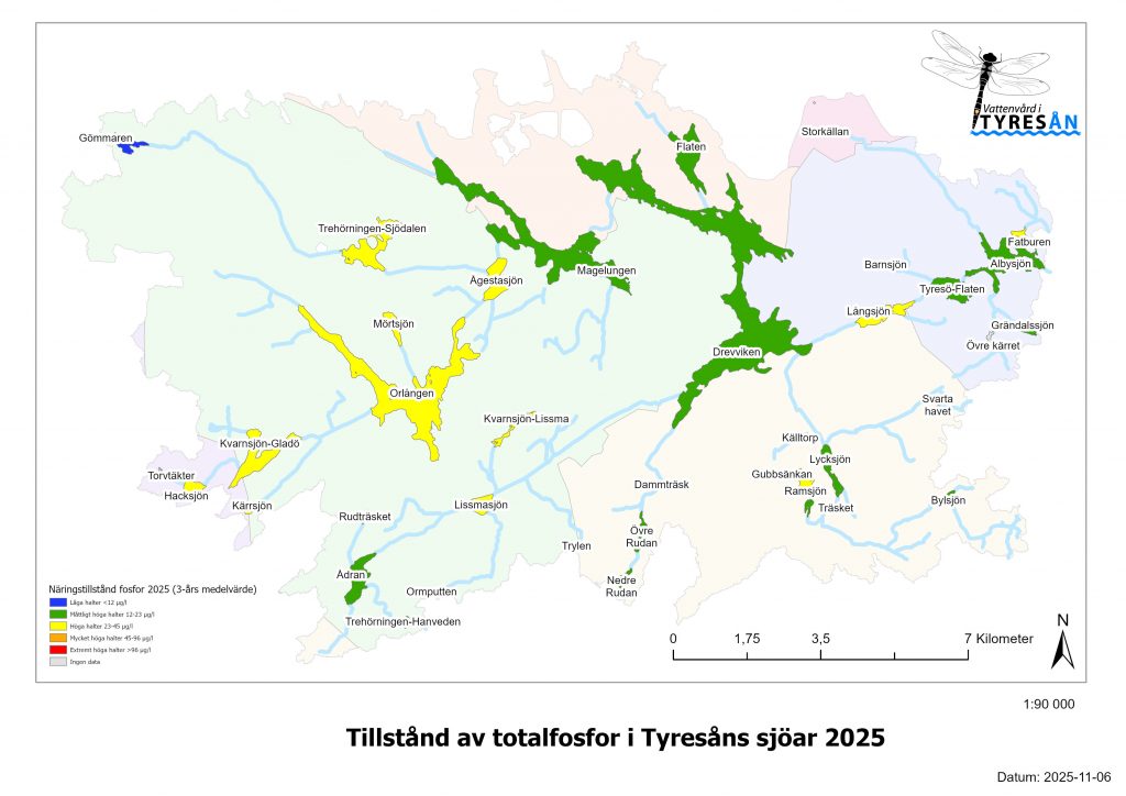 Miljöuppföljning för Tyresån 2025